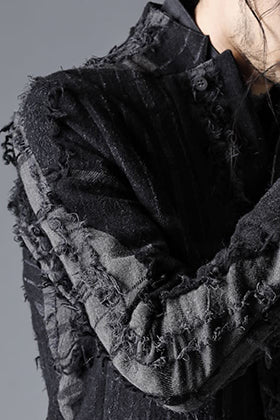 D.HYGEN 22-23AW ウールデストロイランダムストライプのアイテム