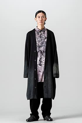 Yohji Yamamoto 22-23AW 抜染カーディガンスタイル