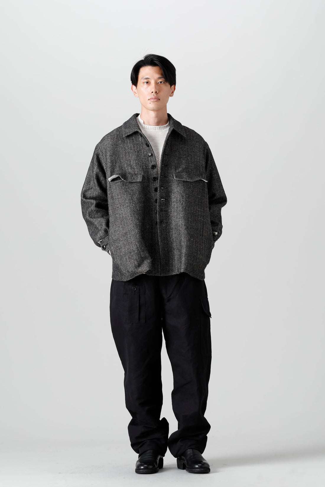 KLASICA 22-23AW: Herringbone Shirt Jacket Style