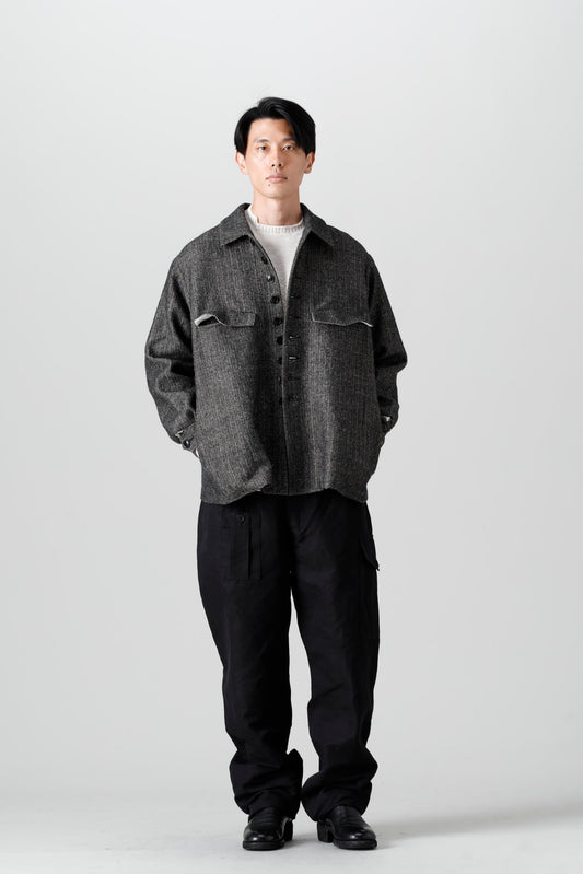 KLASICA 22-23AW：ヘリンボーン シャツジャケット スタイル