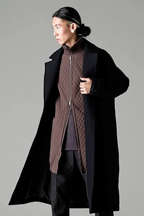 DEVOA 22-23AW「ロング ベスト キルト シルク / コットン」のご紹介。