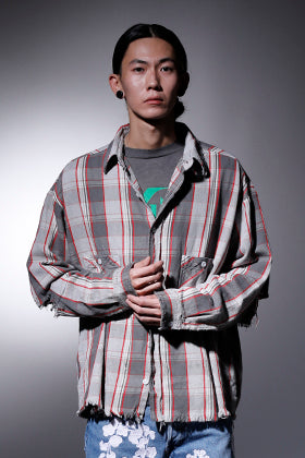 ©SAINT M×××××× 2022-23AW SHERMER collaboration shirt styling
