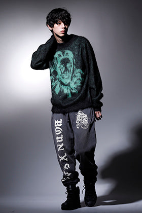 ©SAINT M×××××× BORN X RAISED Black knit styling