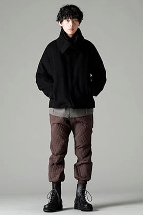 DEVOA 22-23AW High Neck Jacket Blush Cashmere Styling