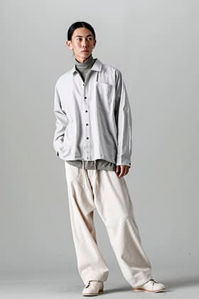 O project 22-23AW ボマーシャツスタイル