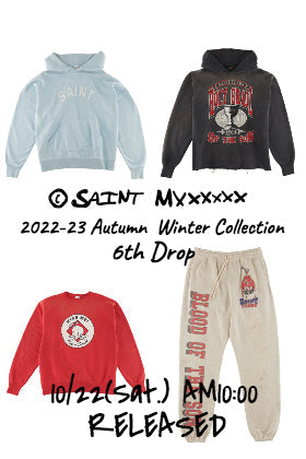 [Release notice] ©️SAINT M×××××× 2022-23AW Collection 6th Drop 10/22(Sat) 10am, JST!