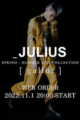 [Pre-order information] We will start accepting pre-orders for the JULIUS 2023SS (Spring-Summer) collection online now!