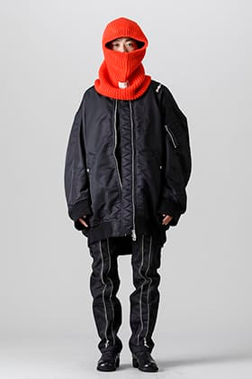 TAKAHIROMIYASHITATheSoloist. double zip balloon shape bomber jacket styling!