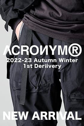 [入荷情報] 只今よりACRONYM 22AW ファーストデリバリーが販売開始！