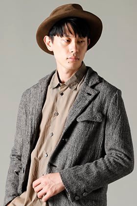 NOUSAN 22-23AW：セミピークラペルジャケット ミックス スタイル