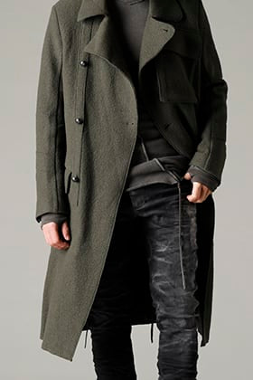 masnada 22-23AW：ギャリソンコート ミックススタイル