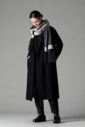 DEVOA 22-23AW Coat and Cardigan Layered Style