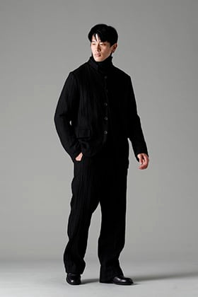 NOUSAN 22-23AW：プリーツドジャケット×3ボトムス スタイル