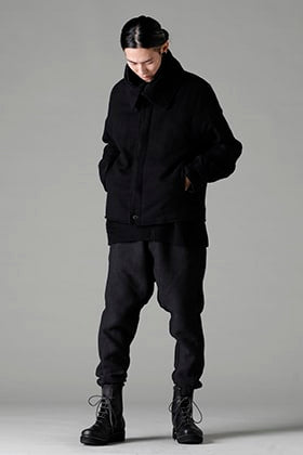 DEVOA 22-23AW High Neck Jacket Black Styling