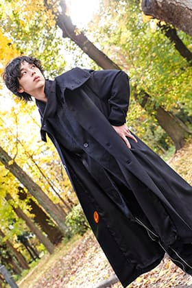 The R 2022-23AW Brand Mix Black Collar Coat Styling