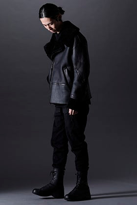 The Viridi-anne 22-23AW ムートンライダースジャケット スタイリング