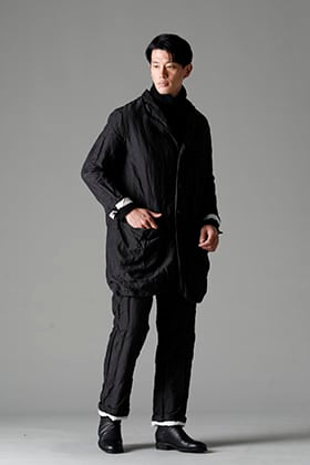 GARMENT REPRODUCTION OF WORKERS: Linen wool stripe setup style