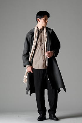 NOUSAN 22-23AW: Silk Coat Winter coordination