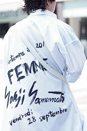 B Yohji Yamamoto Back Print Shirt Style