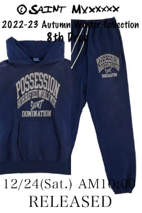 [销售预告] ©️SAINT M×××××× 2022-23AW系列8th Drop 12/24 (六) 上午10点（日本时间）开始销售!