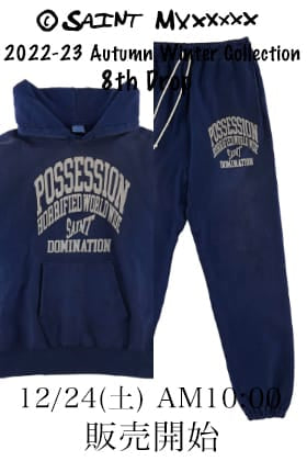 [販売予告] ©️SAINT M×××××× 2022-23AWコレクション 8th Drop 12/24(土) 午前10時より販売開始！