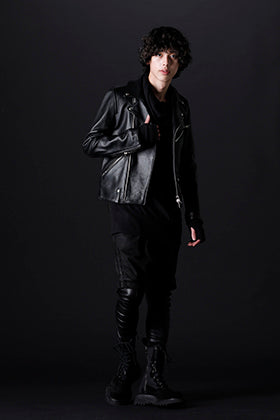 GalaabenD x kiryuyrik 2022-23AW All Black Biker Styling