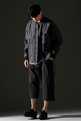 The Viridi-anne 23SS 撥水加工 ボンバージャケット ダークグレー スタイリング