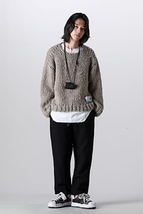 Introduction to New Maison MIHARAYASUHIRO Loopy Yarn Pullover Knit in a Brand Mix Style!