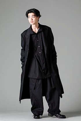 Yohji Yamamoto 23SS オールブラック ワイドシルエットスタイル