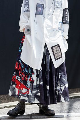 Yohji Yamamoto Patchwork x Print Design Style