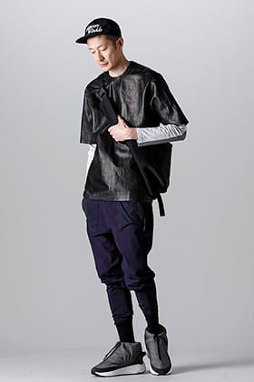 RIPVANWINKLE Solid Leather T Light Sarrouel Jersey Style