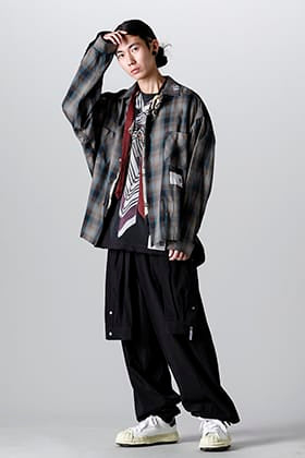 Maison MIHARAYASUHIRO Mixed layered check shirt style!