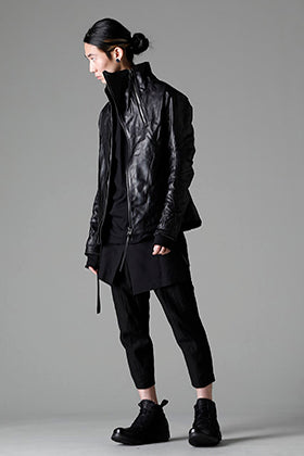 D.HYGEN 23SS ホースレザーハイネックレザージャケット スタイリング