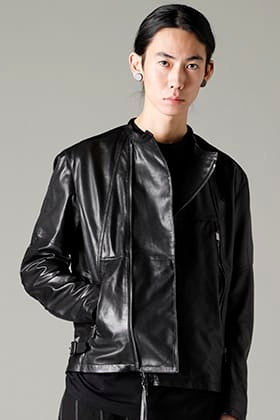 The Viridi-anne 2023SS Goat leather Jacket Styling