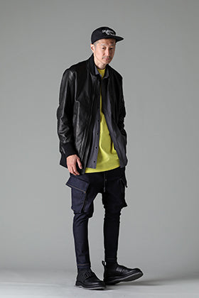 RIPVANWINKLE 23AW MA-1 Leather Anorak Shirts Styling