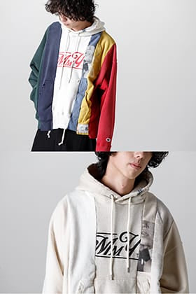 Maison MIHARAYASUHIRO Vertical Switching Hoodie Comparison Style!
