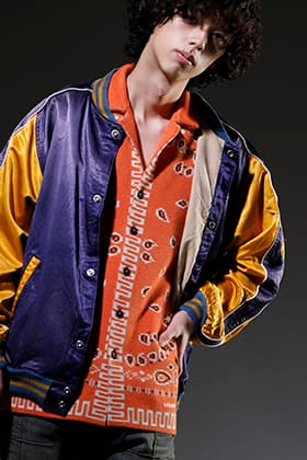 ©SAINT M×××××× & ALANUI 2023SS Light-colored Satin Jacket Styling