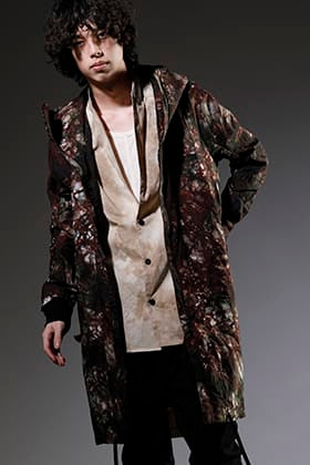 D.HYGEN 2023SS Unevenly dyed Nylon Hooded Coat Style