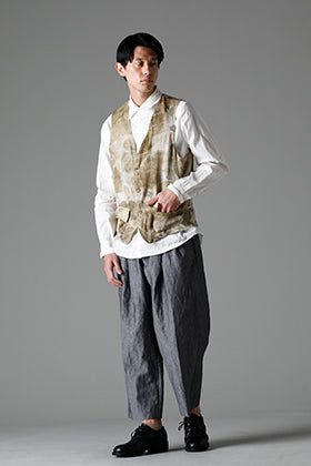 NOUSAN 23SS：Leaf Print Gilet Style