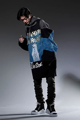 TAKAHIROMIYASHITATheSoloist. × BORIS BIDJAN SABERI レイヤード ストリートスタイリング