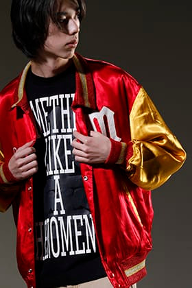 ©SAINT M×××××× 2023SS 春のバーシティジャケット スタイリング