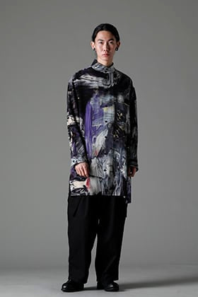 Yohji Yamamoto 23SS：プリントシャツ スタイル