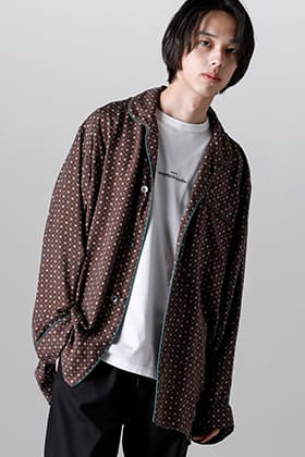 Maison Margiela silk pajama shirt in spring style!!