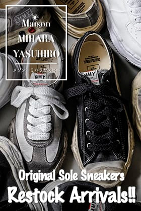 [Arrival Information] Many original sole sneakers from Maison MIHARAYASUHIRO have been restocked!