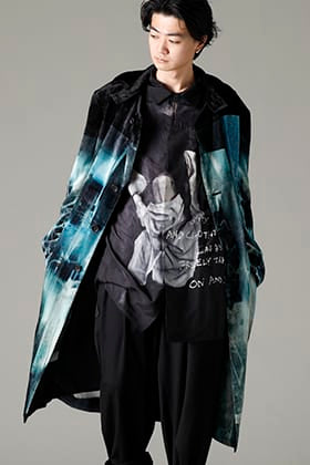 Yohji Yamamoto 2023SS プリントシャツ×総柄ジャケットスタイル