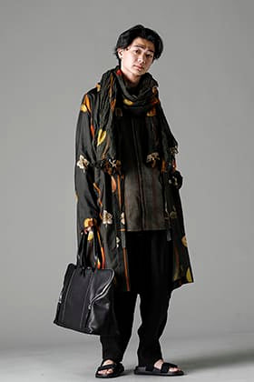 UMA WANG 23SS：フルーツプリント 着物 コート スタイル