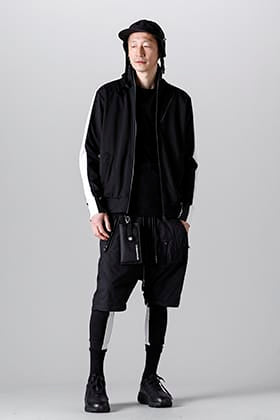 RIPVANWINKLE 23SS Line Jersey Parachute Pants Mix Style