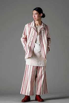 Olubiyi Thomas 23SS コレクション：ダブルブレストワークジャケット セットアップ スタイル