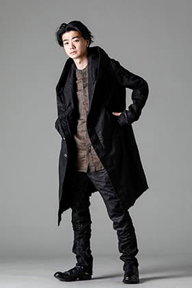 masnada 23SS Collection: Rib Insert Hoodie Styling