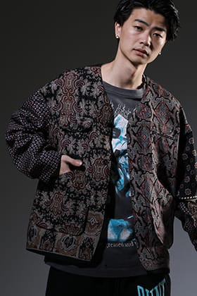 ink & ©SAINT M×××××× 2023SS クラッシーハントジャケット ショーツスタイル